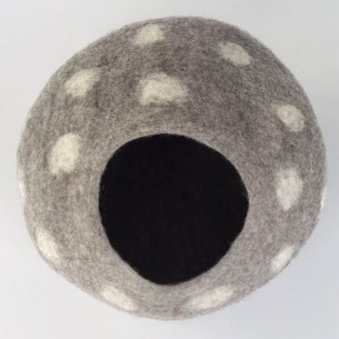 COCOON PARIS | Cocon Taupe à pois crème 2